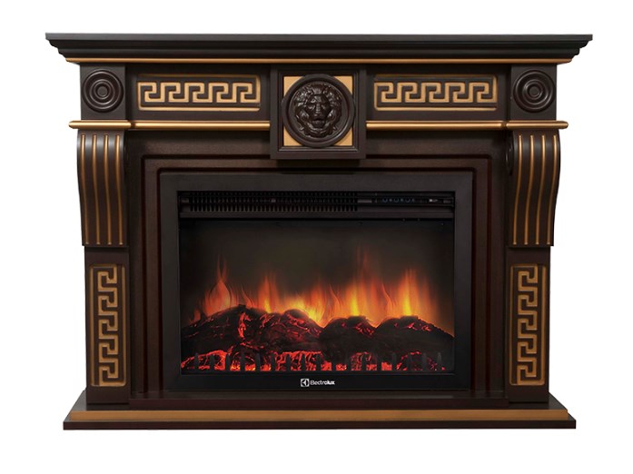 Портал Firelight Vittoriano 30 Темный дуб с золотой патиной